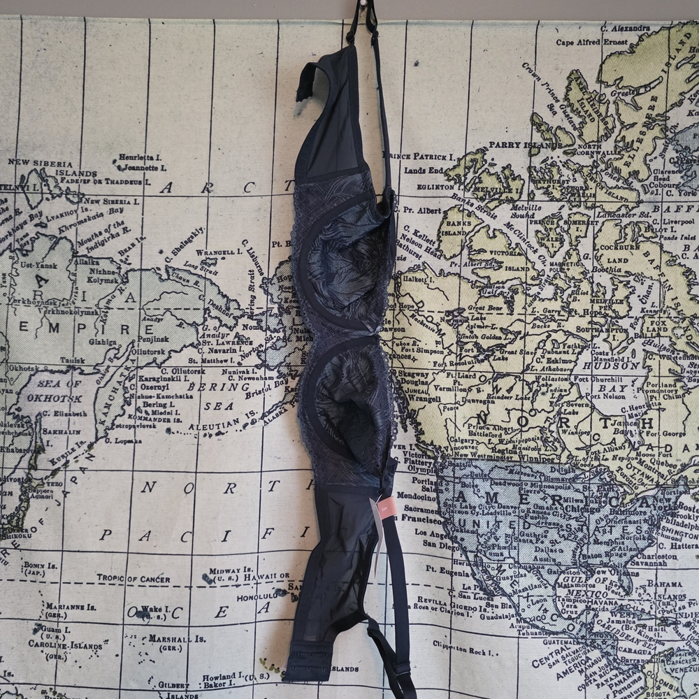 Cacique Elegant Black Lace Bra